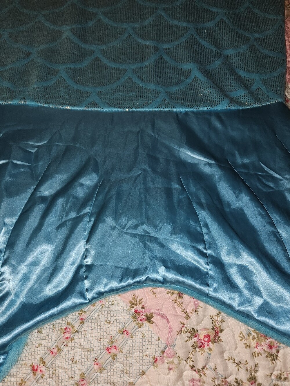 Teal Mermaid- Sleep Blanket - Picture 2 of 7